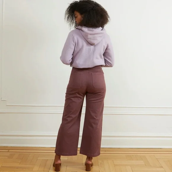 Loup Simone Wide Leg Cropped Pants size small - Picture 3 of 10